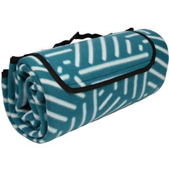 Preview: Couverture de pique‑nique turquoise (150x130 cm), imperméable – Légère, pliable & idéale pour le jardin, le parc, la plage, le camping et les vacances en déplacement