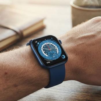 Smartwatch fitness watch for men & women, blue: blood pressure, heart rate, blood oxygen and call function – AMOLED display for everyday life & sport