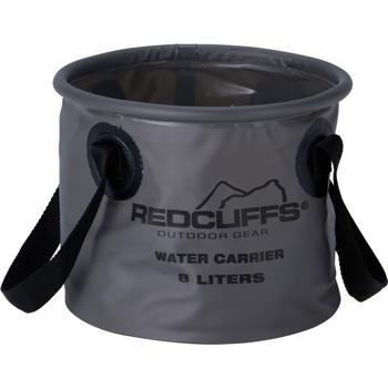 Preview: Contenitore acqua pieghevole 8 L in polivinile grigio – sacca d’acqua impermeabile con maniglie per campeggio, outdoor, trekking & pesca