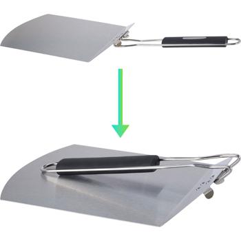 Preview: Pala per pizza pieghevole in acciaio inox 55 cm – pala e sollevatore per pizza robusti per grill, forno per pizza, forno tradizionale – compatti e maneggevoli
