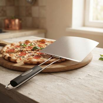Pala per pizza pieghevole in acciaio inox 55 cm – pala e sollevatore per pizza robusti per grill, forno per pizza, forno tradizionale – compatti e maneggevoli