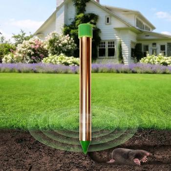 Preview: Rodent repeller effective & animal-friendly – powerful vibration motor & quartz oscillations against moles & voles in garden & fields