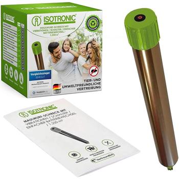 Preview: Rodent repeller effective & animal-friendly – powerful vibration motor & quartz oscillations against moles & voles in garden & fields