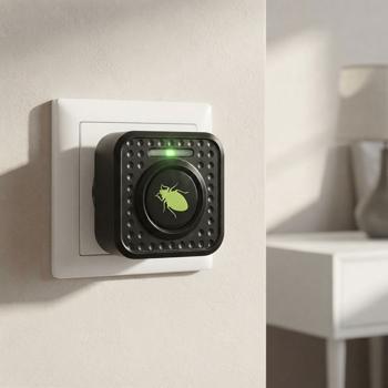 Effective ultrasonic mite repeller: plug-in bed bug & mite control – safe mite protection for bed & bedroom