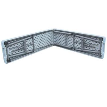 Preview: Panca valigia pieghevole 182 cm, resistente alle intemperie, panca pieghevole stabile, trasportabile, metallo plastica, salvaspazio, ideale per campeggio & outdoor