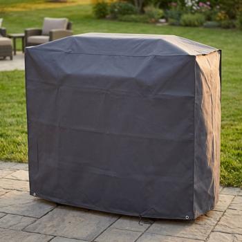 Copertura deluxe per grill a gas 145x60x120 cm telo protettivo antracite poliestere Oxford 420D resistente alle intemperie impermeabile antistrappo copri grill copertura