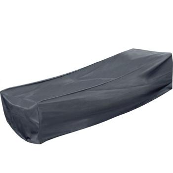 Preview: Telo Deluxe per sdraio a rullo – copertura per lettino prendisole, antracite, 200x75x40/70 cm, resistente ai raggi UV e alle intemperie, su misura