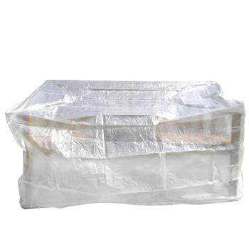 Preview: Copripanca per panchina da giardino 160x80x75 cm – telo PE 90 g/m² rinforzato in tessuto – copertura panca resistente alle intemperie per mobili da giardino