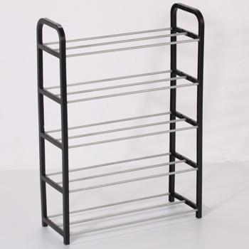 Preview: Étagère à chaussures avec 5 niveaux à grille – pour 15 paires de chaussures – tablette à chaussures 50 x 19 x 68 cm, organiseur de chaussures stable pour couloir, entrée et garde-robe