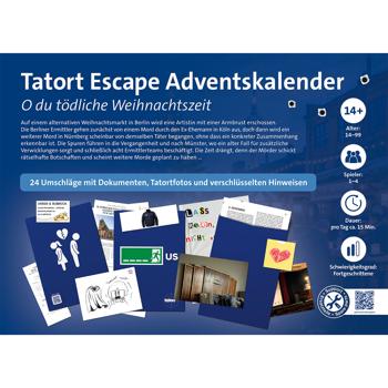 Preview: Tatort Escape Adventskalender: Krimi Rätsel 24 Umschläge für Jugendliche & Erwachsene - spannender Adventskrimi für Fans zum Miträtseln Zuhause