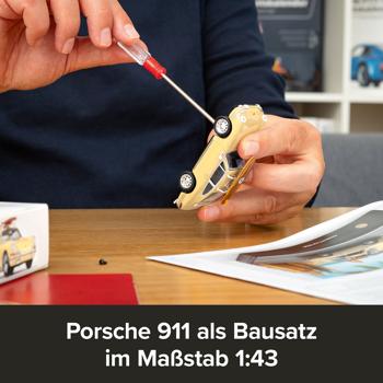 Preview: Porsche 911 Adventskalender als Modellauto-Bausatz in 1:43 mit Sound: Hochwertiges Retro-Sammler-Auto-Geschenk für Erwachsene & Kinder ab 14 Jahren