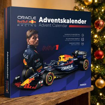 Oracle Red Bull Racing Adventskalender: Ideal für Motorsport-Fans, inkl. Begleitbuch - Rennauto-RB21-Modellbausatz 1:43 mit Soundmodul