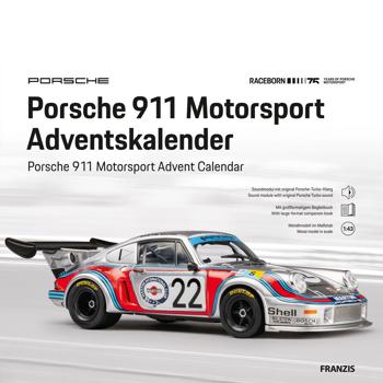 Porsche 911 Carrera RSR Turbo 2.1 Adventskalender - Hochwertiger Modell-Bausatz 1:43 mit Sound - Sammlerstück für Auto-Fans & Technik-Liebhaber