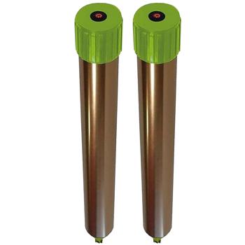 Preview: Set of 2 rodent repellers, effective & animal-friendly – strong vibration motor & quartz vibrations against moles & voles in garden and field