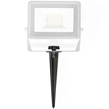 Preview: Set de 2 piquets de terre en aluminium 17,5 cm – piquet de sol pour projecteurs LED et spots de jardin : vis à main pratique pour un montage sans outils, noir