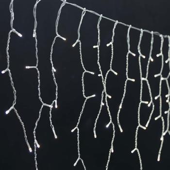 Preview: Catena luminosa a ghiacciolo WLAN 8 m con 400 LED da bianco caldo a bianco freddo – controllo via app e voce, dimmerabile, 80 fili, IP65, cavo trasparente