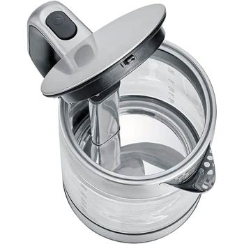 Preview: Severin Teekocher Professional, 3000W, 1,7L: mit automatischer Hebefunktion für Tee - perfekt für Büro & Zuhause - Wasserkocher aus Glas & Edelstahl