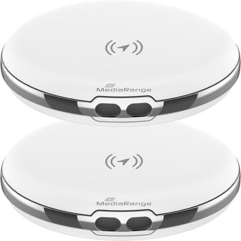 Lot de 2 Smart Trackers : cherche‑clés Bluetooth précis pour clés, sacs et bagages – compatible avec Android et Apple iOS