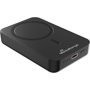Preview: Magnetische Powerbank 10000mAh: Kabellose Fast Charge Externe Batterie, Schnellladefunktion: USB-C für Smartphone & Unterwegs