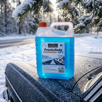 Car windscreen antifreeze 5L down to -20 °C: ready-to-use mix for windscreen washer & headlights – clear view & gentle on paintwork