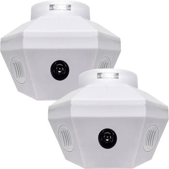 Preview: Set of 2 ultrasonic animal repellers 360°: Effective against mice, rats, martens & dormice – Versatile for attic, cellar & indoor areas