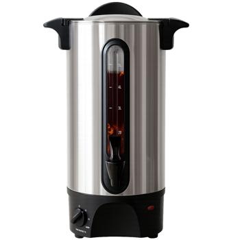 Preview: Mulled wine urn 5L with tap, stainless steel housing, 1300W – A hot drink dispenser for parties, mulled wine, coffee & punch – Perfect enjoyment