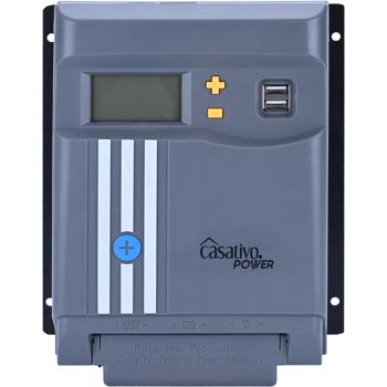 Preview: MPPT solar charge controller for 12V & 24V batteries, 40A, LCD display, 2 USB ports, overvoltage protection, solar charger controller solar modules/solar panels