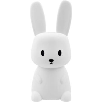 Preview: Veilleuse lapin en silicone, veilleuse LED pour enfants rechargeable avec batterie, blanc chaud et changement de couleur RGB, minuteur 3 h, commande par tapotement, USB-C