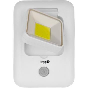 Preview: LED-Sensorlicht 360° drehbar, COB-LED 100 Lumen Kaltweiss, Dämmerungs- und Bewegungssensor bis 3 m, 120°, inkl. 3x AAA, Wandmontage