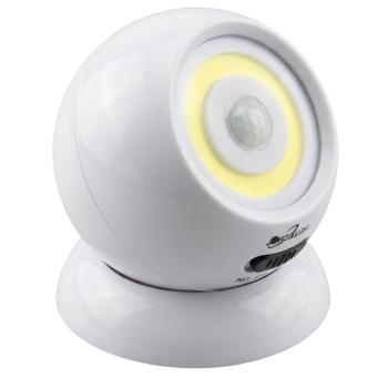 Universal wall/spot LED light with motion sensor and light sensor, 140 lumens, 360° swivel, magnetic holder, incl. 3x AAA