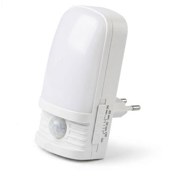 LED-Nachtlicht mit Bewegungsmelder und Helligkeitssensor, 4 m Reichweite, 120°, 3 LEDs, Leuchtzeit 30/60/90 Sekunden
