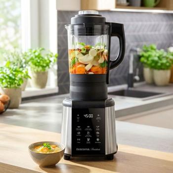 Multifunctional soup maker with blending function & heated base, 1.75 l capacity, fully automatic soup cooker, smoothie maker & countertop blender in one