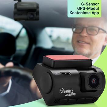 Preview: Dashcam 4K-UHD KFZ mit GPS, Autokamera -  Nachtsicht in Farbe, Sony Farbsensor, G-Sensor, WDR Wide Dynamic Range, WLAN & App, FarbDisplay, 140°