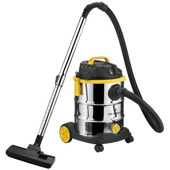 Preview: Pro wet and dry vacuum cleaner, 1200 W, 25 L stainless steel tank, HEPA filter, blowing function, telescopic tube, for home, garage & workshop