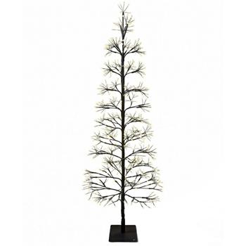 Preview: Sapin lumineux décoratif 120 cm avec 850 LED : sapin de Noël scintillant en blanc chaud doré avec minuterie & IP44 pour jardin, balcon et intérieur