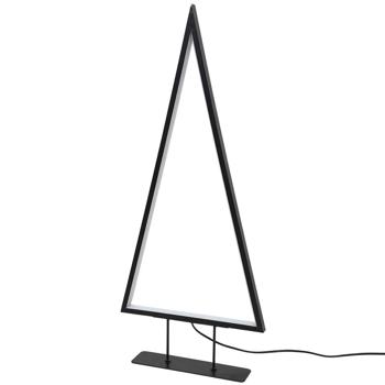 Preview: Moderne LED Deko Tannenbaum-Leuchte in Schwarz mit warmweissem Licht, 177 LEDs, elegante Tischleuchte für Weihnachten & Fensterbank