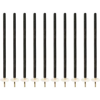 Preview: Torches en cire XXL 110 cm lot de 10 avec poignée en bois et protège-gouttes, torches de fête env. 3 h de combustion, torches à main pour cortèges et fêtes au jardin