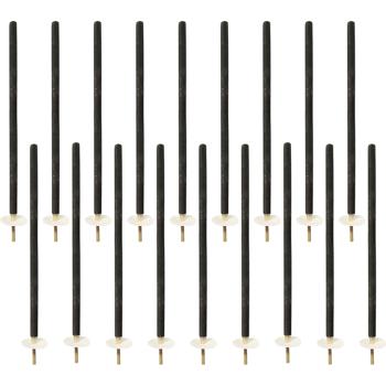 Preview: Torches en cire XXL 110 cm, set de 20 avec poignée en bois et protège-gouttes, torches de fête env. 3 h de combustion, torches à main pour cortèges et fêtes de jardin