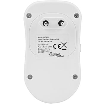 Preview: 3in1 ultrasonic insect repeller with ionic air purifier and PIR sensor night light, practical for the socket, protects up to 30 square meters, 3 control LEDs