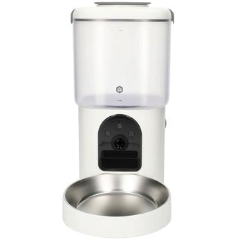 Preview: Futterautomat für Katzen und Hunde mit Kamera und App, WLAN Futterspender 4,5 l mit 2K Live-Video, Zwei-Wege-Audio, Portionierung und Edelstahlnapf