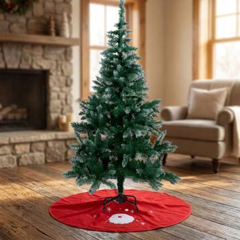 Preview: Albero di Natale artificiale 150 cm con tappeto copri‑piede, 350 rami: Abete artificiale realistico – Per una decorazione natalizia perfetta