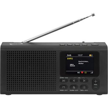 Preview: DAB+ Radio tragbar mit Bluetooth und Weckfunktion, Digitalradio DAB+ und UKW, Farbdisplay, 2 Weckzeiten, Netz- oder Batteriebetrieb, schwarz