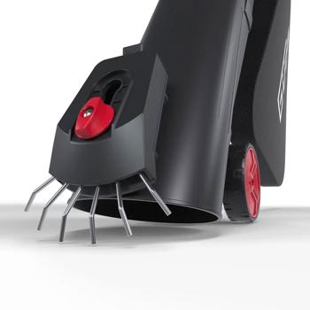 Preview: Aspirateur de feuilles sans fil 36 V avec broyeur, souffleur et aspirateur de feuilles 3 en 1 avec turbo, sac 45 l, roulettes et sangle d’épaule, sans batterie ni chargeur