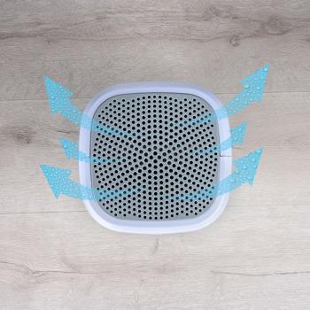 Preview: Compact electric dehumidifier 800 ml, quiet mini dehumidifier for bedroom, bathroom, cellar, dressing room and caravan, up to 330 ml per day, 22.5 W