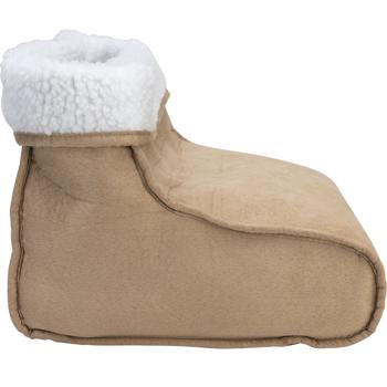 Preview: Chauffe-pieds massant 2 en 1 avec télécommande, doublure moumoute, brun – confort, chaleur et détente