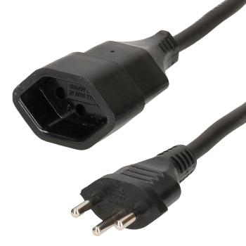 Preview: Verlängerungskabel 5m - Sichere Stromversorgung für Zuhause & Projekte - Stecker Typ 12 - Kupplung Typ 13 - Robuste GD Kabelverlängerung H05RR-F3G1.0 Schwarz Preview: Verlängerungskabel 5m - Sichere Stromversorgung für Zuhause & Projekte - Stecker Typ 12 - Kupplung Typ 13 - Robuste GD Kabelverlängerung H05RR-F3G1.0 Schwarz