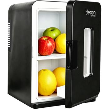 Preview: Mini‑frigo mobile 14L avec fonction froid/chaud – petit frigo de voiture 12V 230V, mini‑frigo avec fenêtre de visualisation & poignée de transport, noir