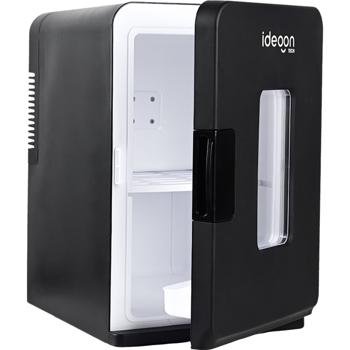 Preview: Mini‑frigo mobile 14L avec fonction froid/chaud – petit frigo de voiture 12V 230V, mini‑frigo avec fenêtre de visualisation & poignée de transport, noir