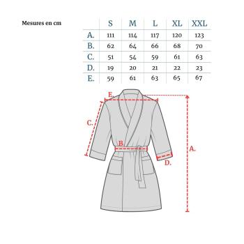 Preview: Peignoir microfibre extra-léger orange M - Idéal sport, piscine, sauna, voyage - 80% polyester, 20% polyamide - Absorbant, séchage rapide, 500g