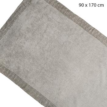 Beach towel, terry cloth made of 100% cotton, 90 x 170 cm, grey